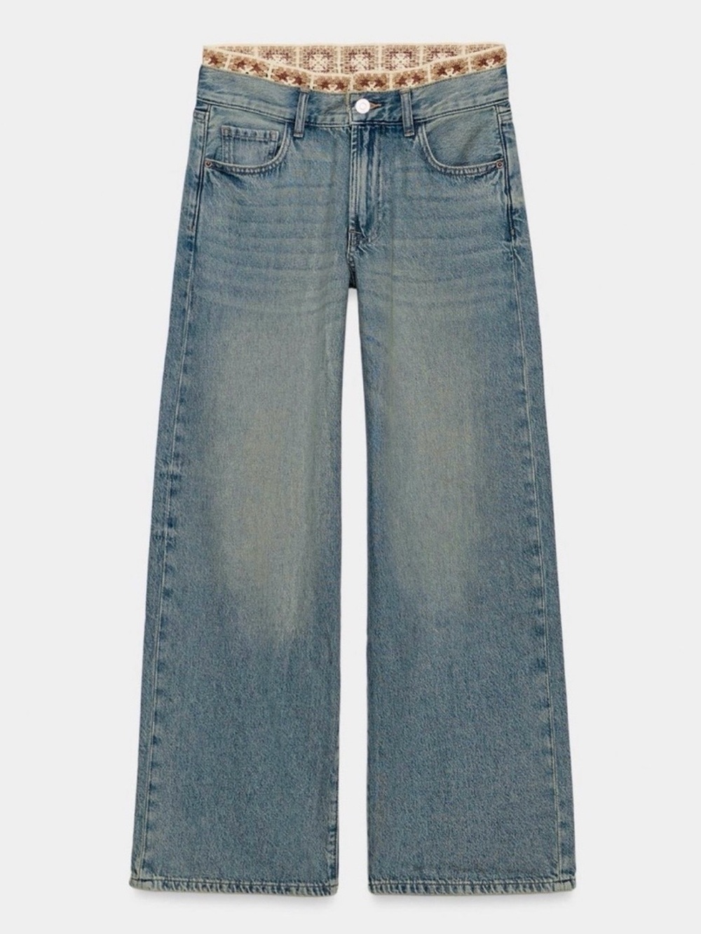 ZARA CROCHET JEANS